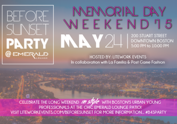 Before Sunset Memorial Day Weekend Party (#B4SPARTY) – May 24, 2015