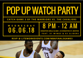 NBA Finals Pop Up Watch Party – Wednesday, June 6, 2018